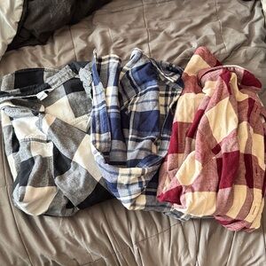 Plaid Button-Up Shirt Bundle
